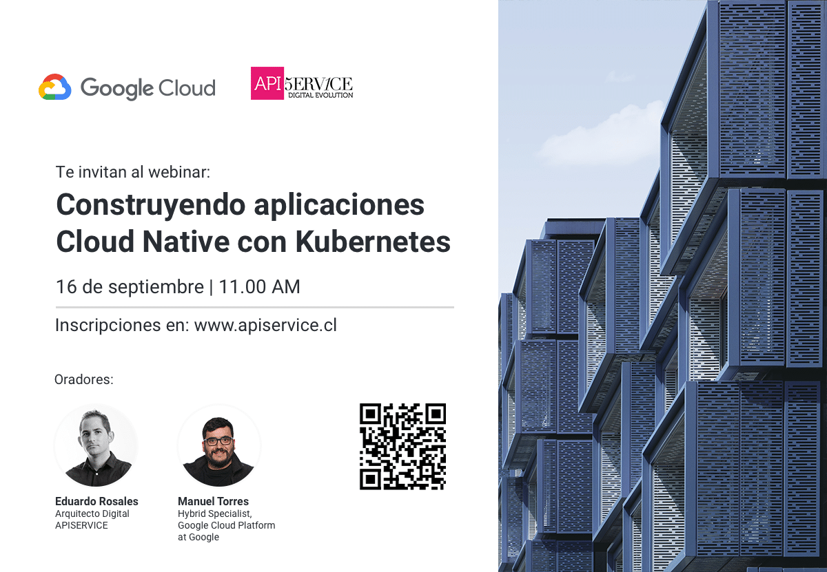 Invitación a Webinar : Construyendo Aplicaciones Cloud Native con Kubernetes